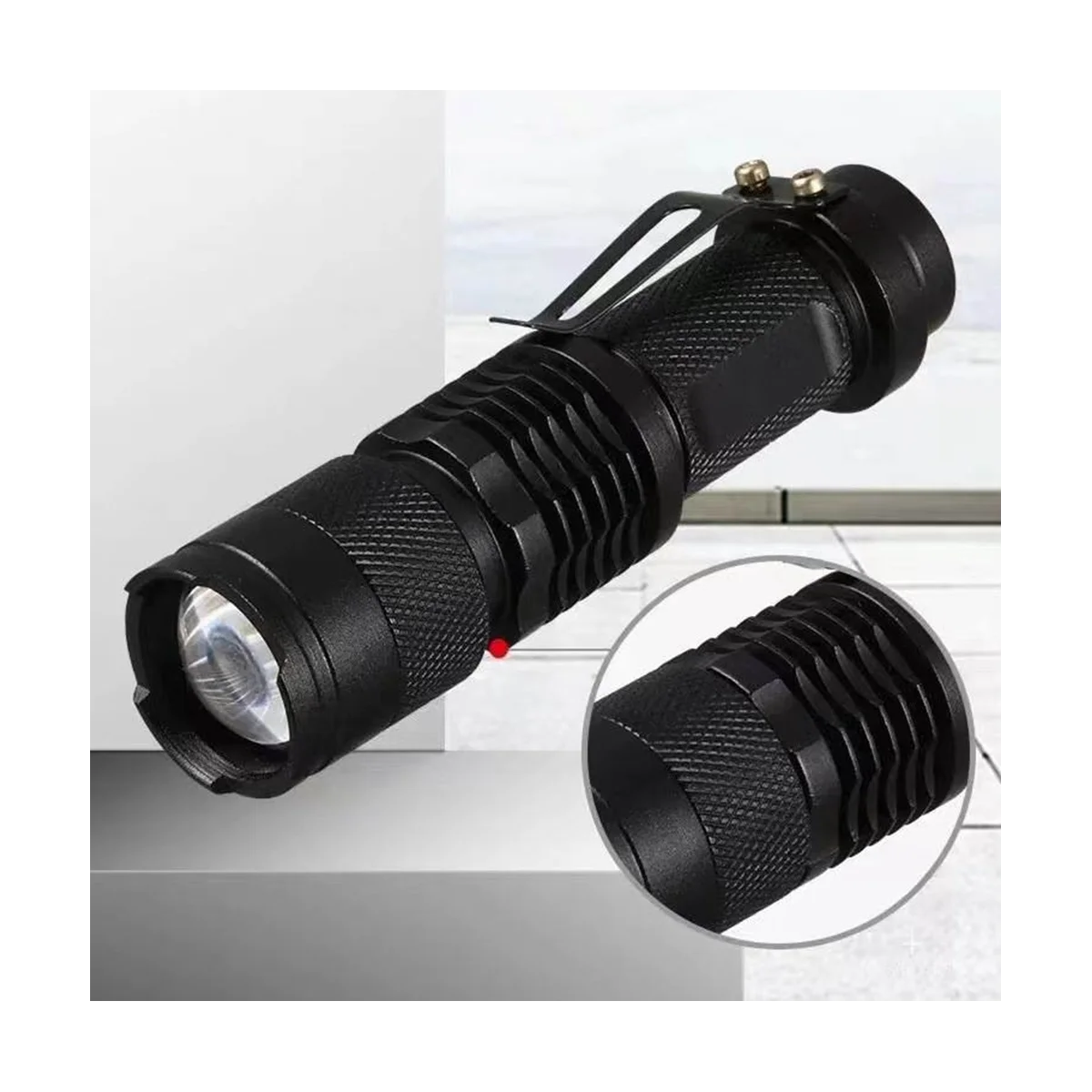 UV LED Flashlight 365Nm Aluminum Alloy Portable UV Flashlight Zoom Inspection Light Pet Stain Detection Light