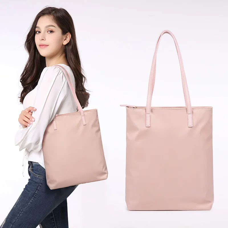 Borsa a tracolla da donna borsa per Laptop femminile borsa a tracolla per Shopping Casual in Nylon Oxford Office Lady di grande capacità per ragazze