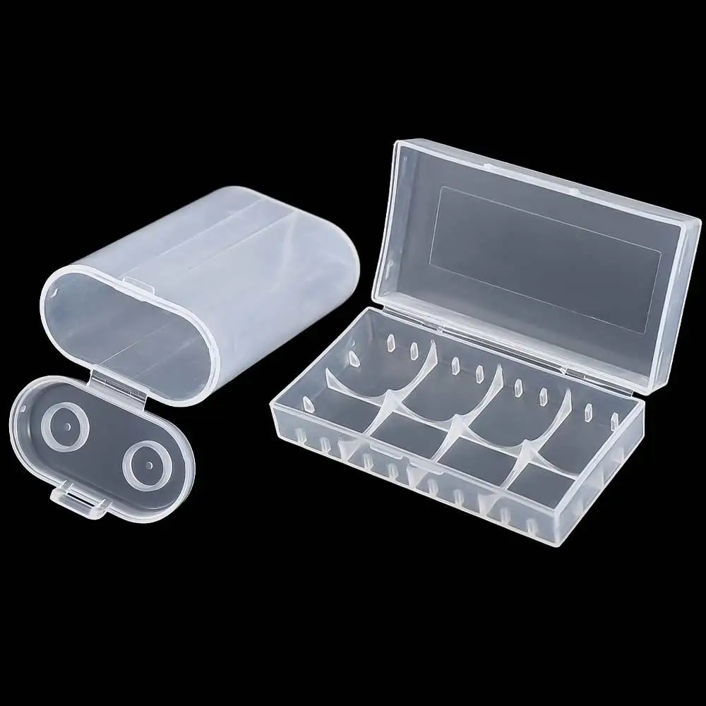 Power Bank Cases 2X18650 Battery Storage Box Transparent Batteries Container Battery Storage Boxes Battery Box Battery Holder