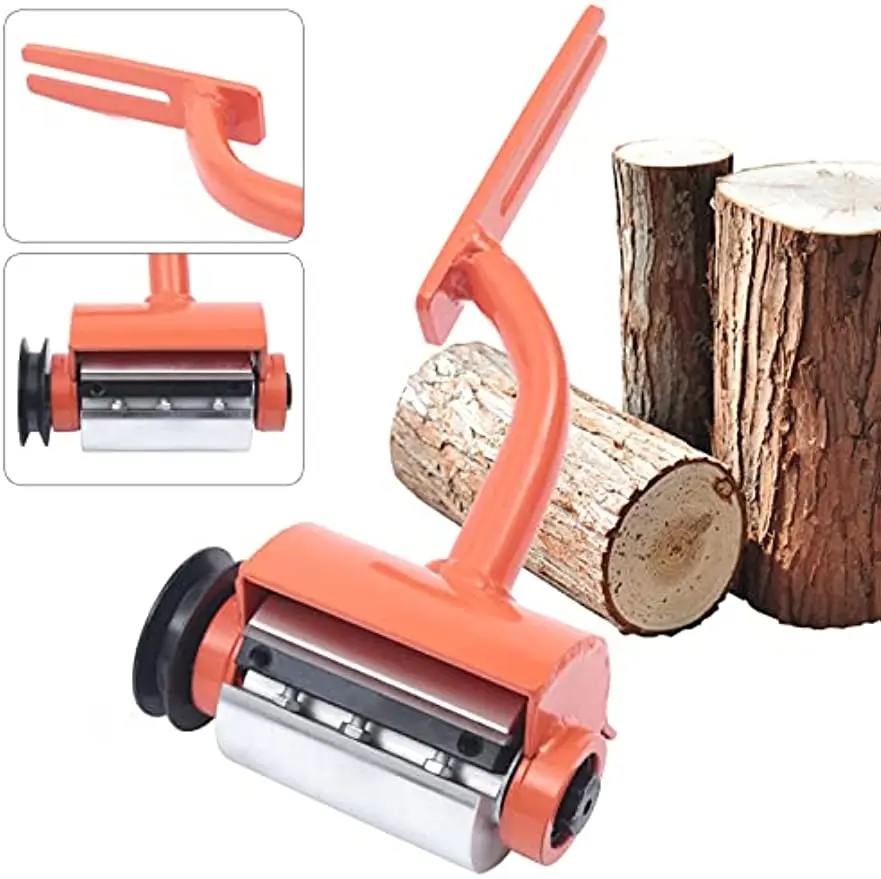 

Chainsaw Log Peeling Machine Attachment, 5" Orange Log Peeler Log Debarking Tool for Debarking Attachment Timber Peeler