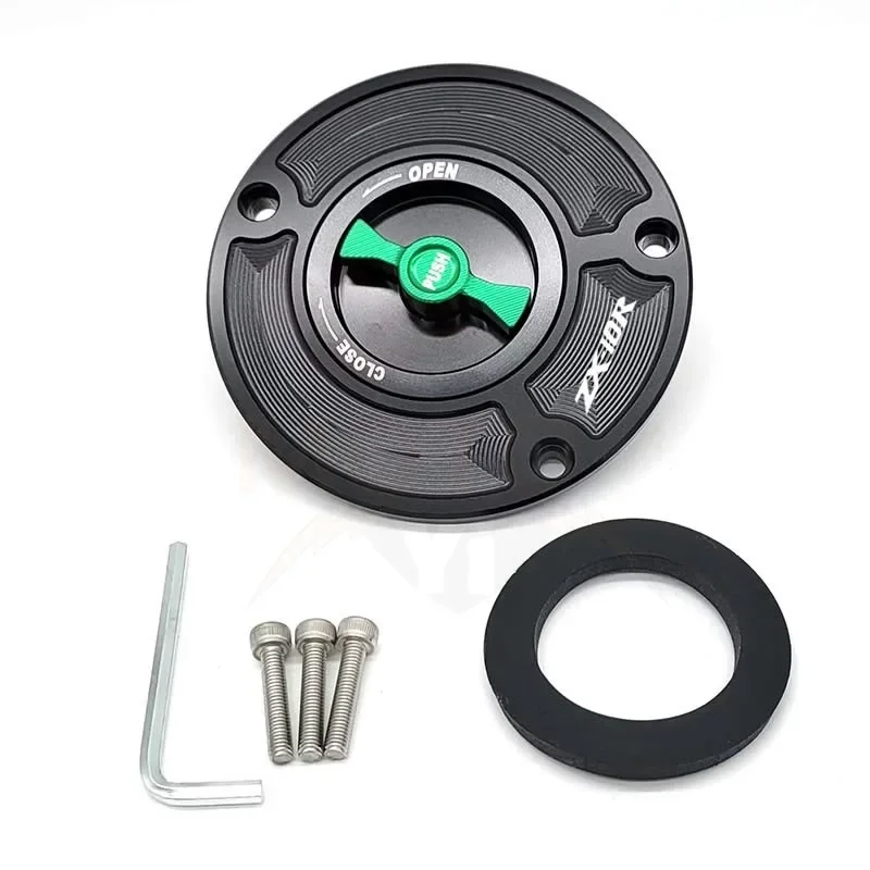 

Quick Release Aluminum Alloy Gas Tank Cap for Kawasaki ZX10R 06-20 Motorcycle Modification Cap Motorcycle Equipment Acc