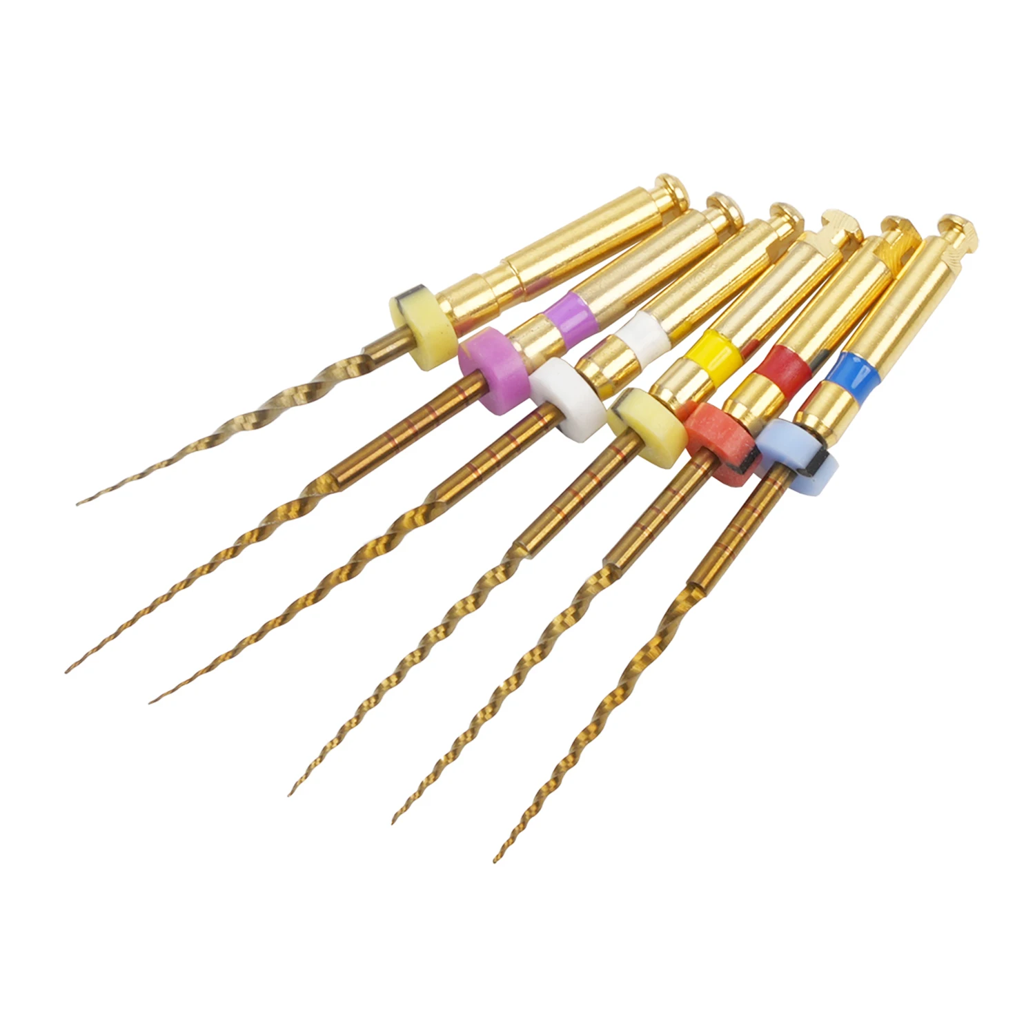 WELLCK Dental Gold Flexibele Endo Roterende Bestanden Warmte Activering Wortelkanaalbehandeling Operatie Endodontische Bestanden 21mm 25mm NITI Tandarts Gereedschap