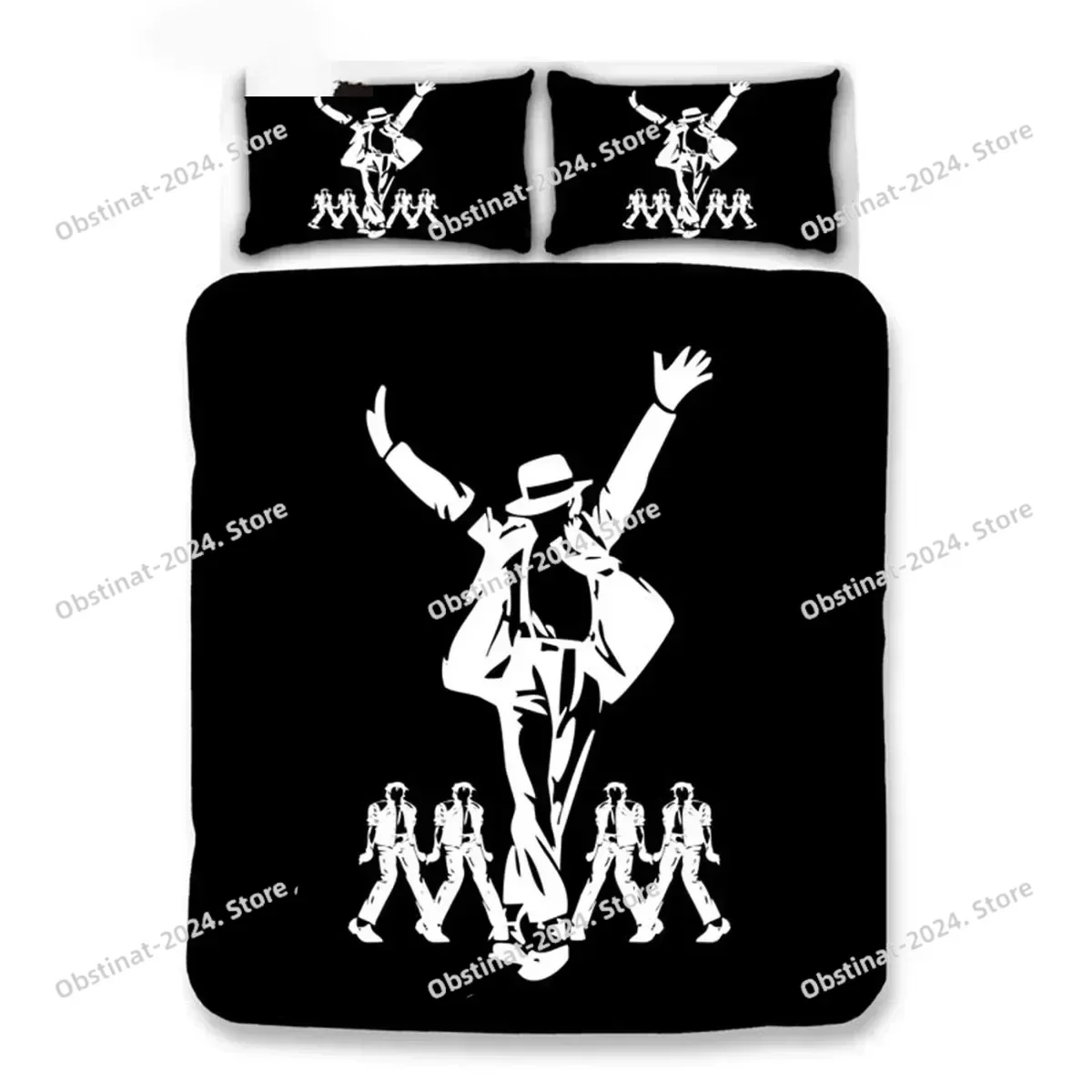 3D Print Michael Jackson Bedding Set Printed single Comforter Quilt Bed Cover Duvet Cover Pillow Case 3 Pieces Kids Adult Size