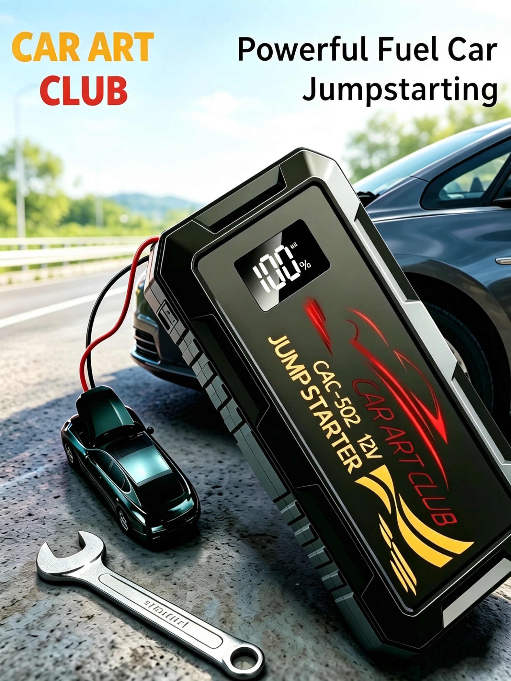 Car Jump Starter Portable Power Bank Emergency Starting Device Booster for 12V Vehicles