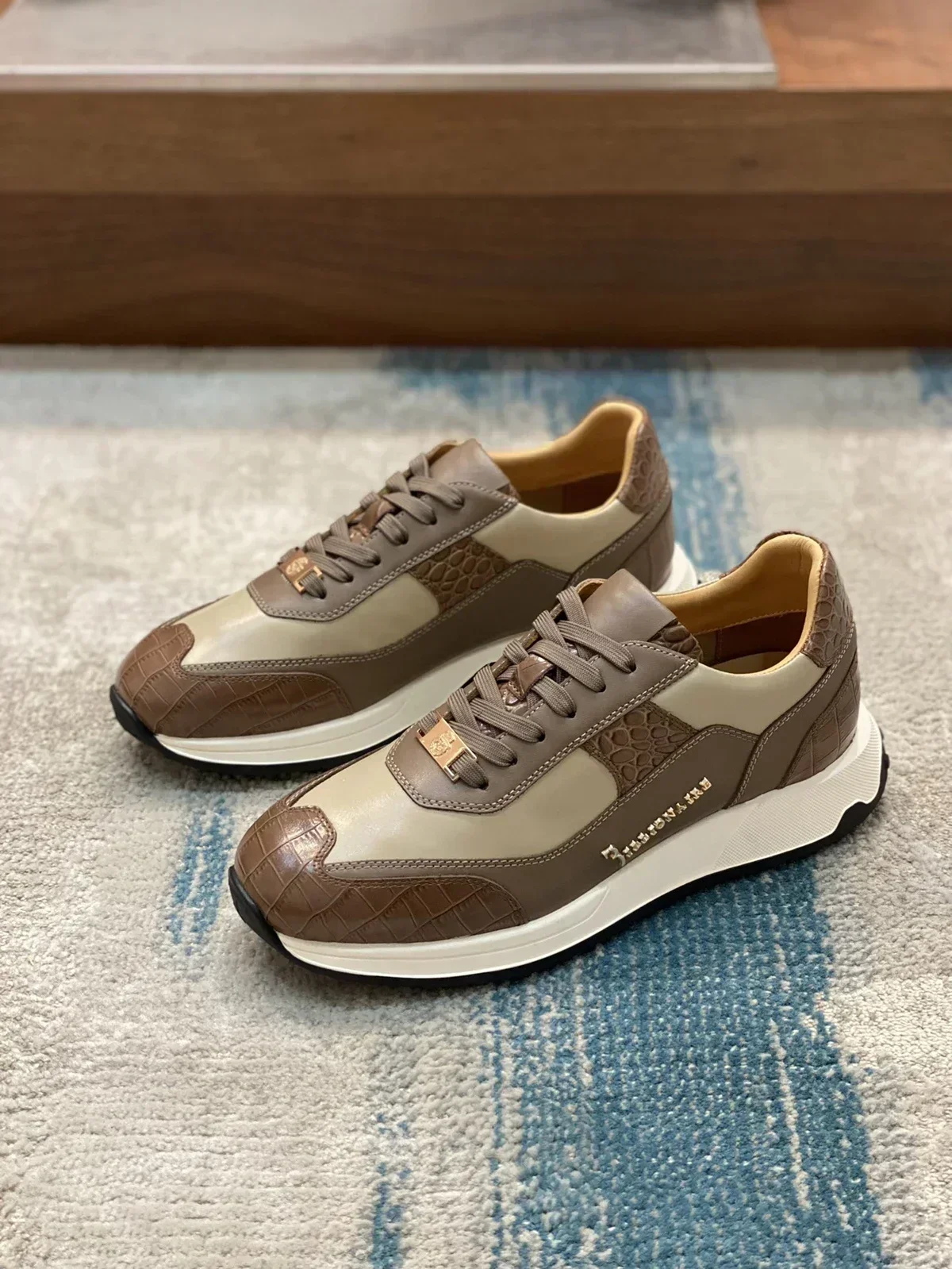 BILLIONAIRE BLKA CPTG Shoes Men‘s Cowhide 2024 new sports Breathable high quality fashion gentleman European big size 39-45