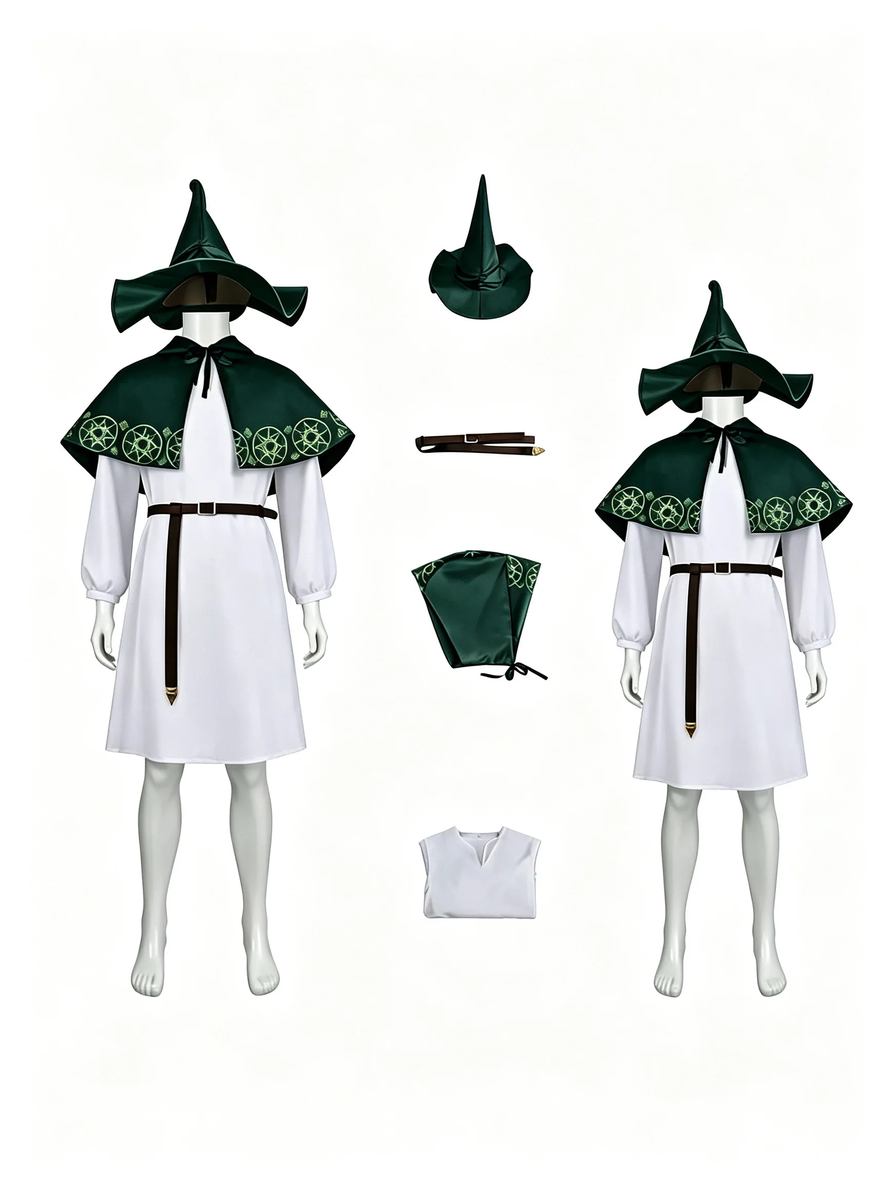 

Cos suit, magic array printed magic robe set, halloween party costume anime anime cosplay