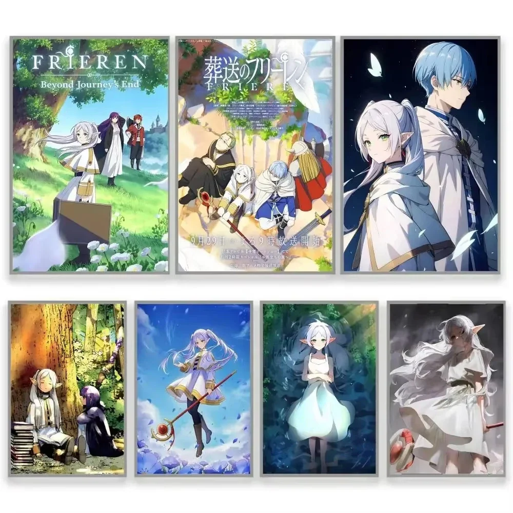 5D DIY Diamond Painting Kit Frieren Beyond Journey's End Anime Art Full Drill Rhinestone Mosaic Wall Decor Gift for Home