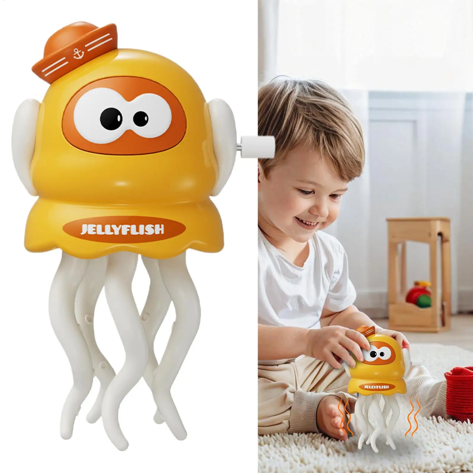 Crawling Octopus Baby Toy Wind-up Dancing Octopus Toy Automatic Windup Sea Animal Model For Children Boys Girls Baby Toddler