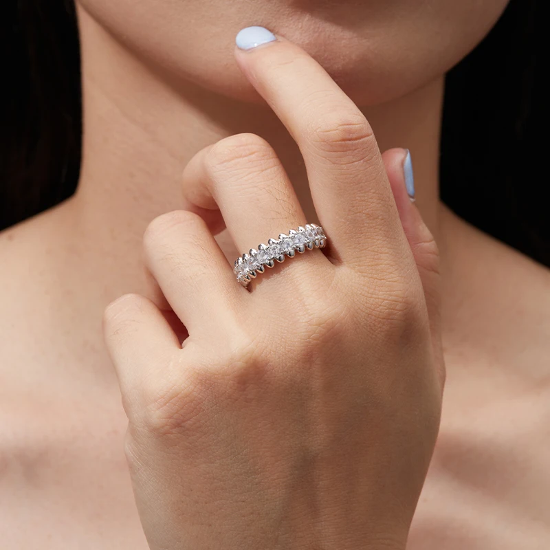 

s925 sterling silver rings Fashion moissanite jewelry rings woman luxury jewelry Valentine's Day, Christmas, Party, Birthday