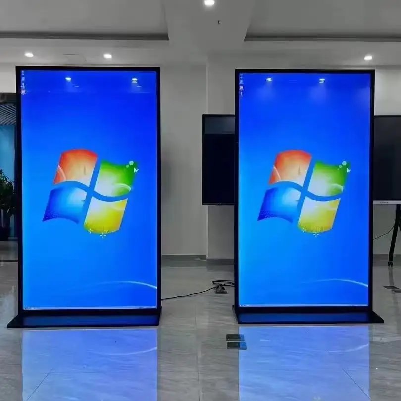 85 Inch Digital signage touchscreens, freestanding billboards