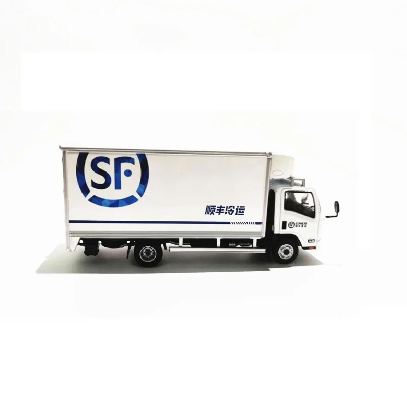 Tiny 1:64 Isu-zu N Seeries S-F Freezer Express Truck NO.24 Alloy Simulation Model Car