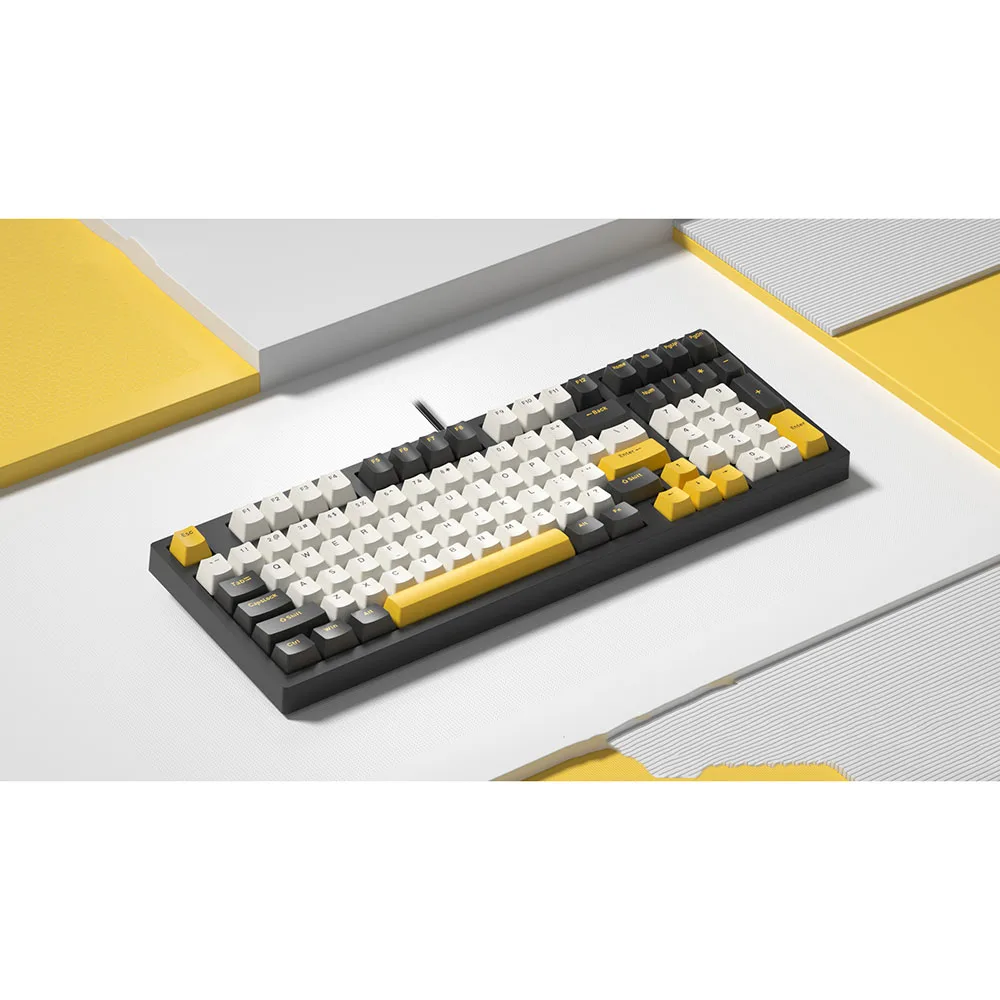 

Hot Swappable Mechanical Keyboard with Detachable USB-C, RGB Backlit 97-Key Wired for Gaming & Office