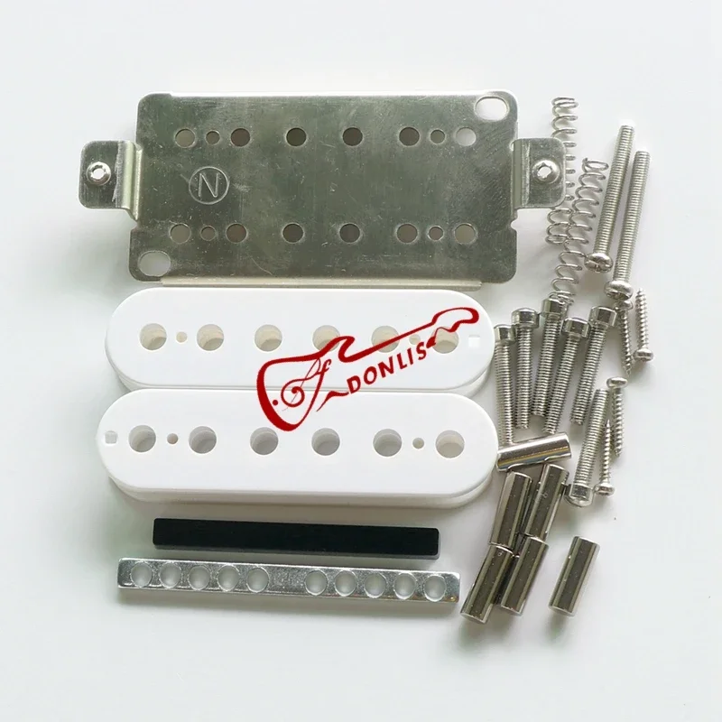 مجموعات لاقط الجيتار Donlis Humbucker مع اللوح الأساسي لاقط الفضة والنيكل لأجزاء الجيتار المصنوعة يدويًا