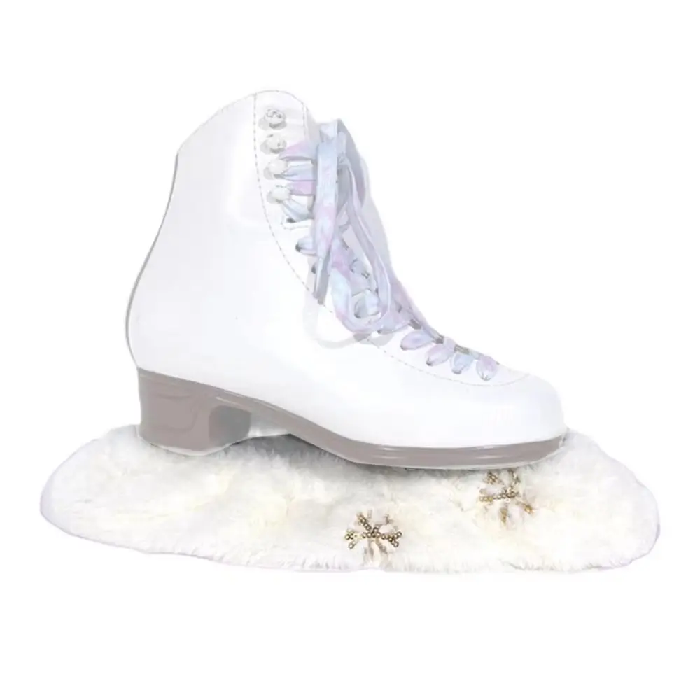 Soft Protector Ice Skate Shoes Covers Case Breathable Skate Shoes Protector Comfortable Colorful Flannel Skate Guards