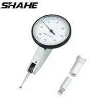 SHAHE 0-0.8mm 0.01mm Level Dial Test Indicator With Ruby Probe Precision Metric Dovetail Rails Measuring Instrument Tool