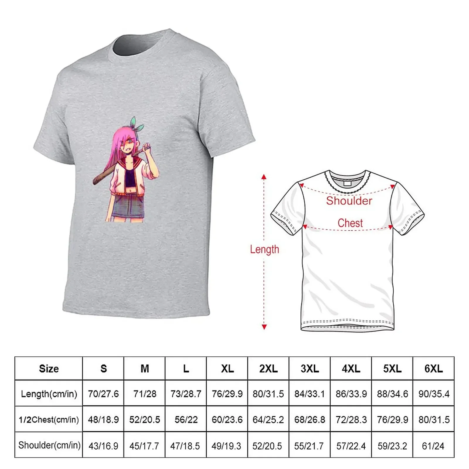 Aubrey Omori blue version T-Shirt cute clothes anime clothes anime designer t shirt men