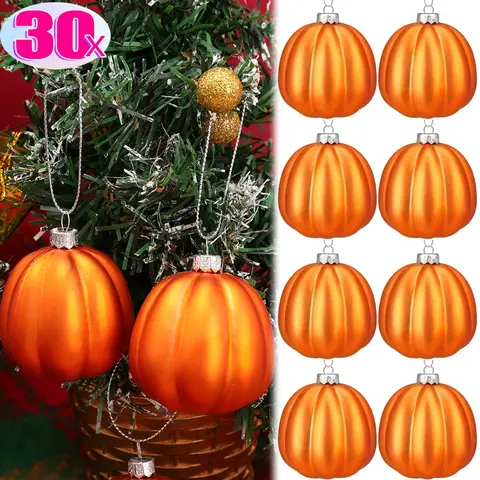 Pendentif citrouille d'halloween, boule de citrouille de Thanksgiving, ornements suspendus, décoration d'arbre de noël, fournitures de fête Festive