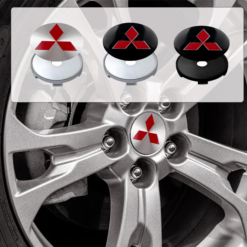 

56MM Car Wheel Center Hub Caps Badge Tire Rim Cover For Mitsubishi 9 Ralliart X EX ASX L200 Colt Outlander Pajero Lancer Eclipse
