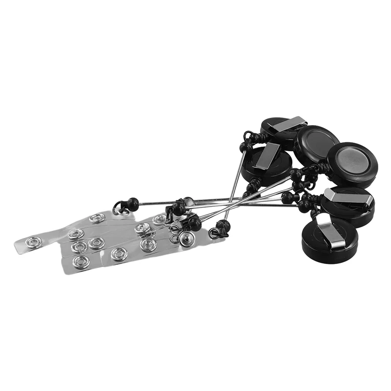 

CYL-6 Pcs Beadable Retractable Badge Reel Clips Holder With Clip Jewelry DIY Gift For Nurse