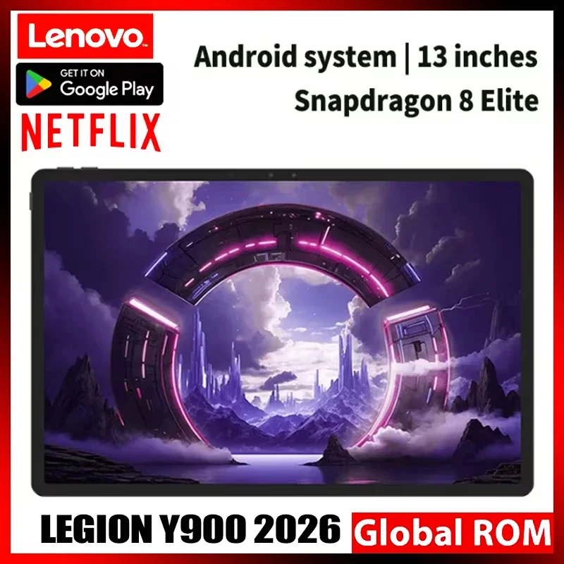 Lenovo Legion Y900 13" 144Hz High Refresh Rate Tablet Snapdragon 8 Gen 3 for Movies & Games Android 16 Gaming Tablet 10200mAh