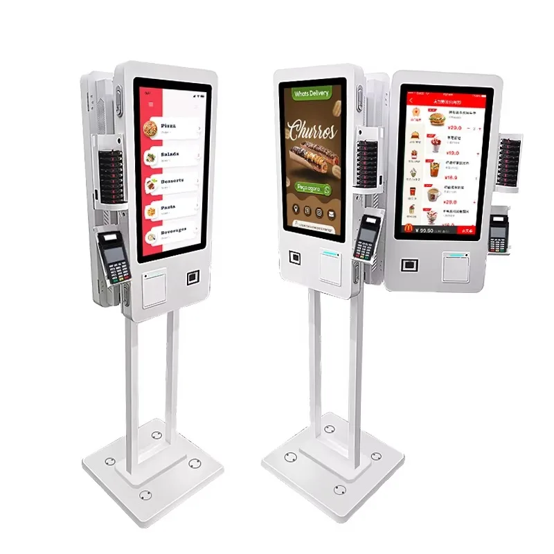 

Best-selling 24 Inch Digital Menu Display Screen LCD Floor Stand Ordering Payment Kiosk Vending Machine For Restaurant Coffee