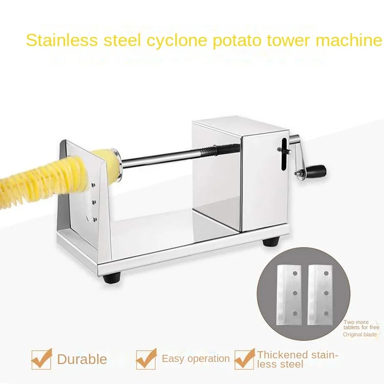 Creative new, stainless steel manual potato tower machine potato slicer potato fry machine