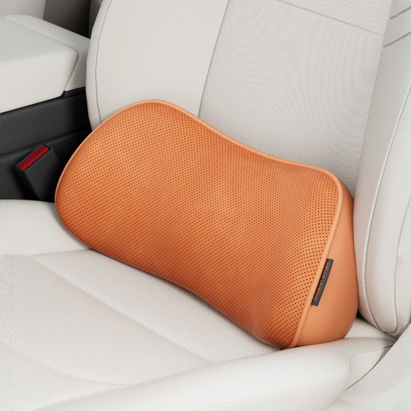 

Поясничная подушка премиум-класса для автомобильного сиденья водителя, мягкая и дышащая замша, хлопковая сердцевина с эффектом памяти, аксессуары для салона автомобиля