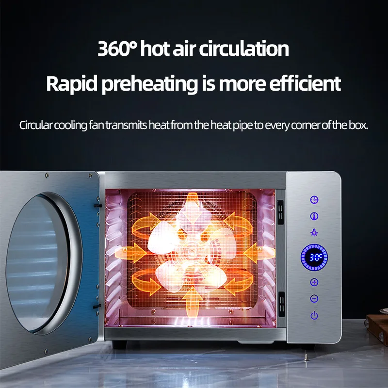 مجفف طعام للحيوانات الأليفة المنزلية والوجبات الخفيفة وصدر الدجاج والخضروات والفواكه والاستخدام التجاري 8 لتر