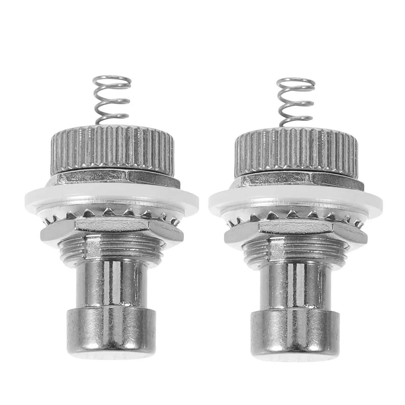 2Pcs Metal Guitar Footswitch Pedal Box – Fast-Response Latching Push Button for Effects Pedals