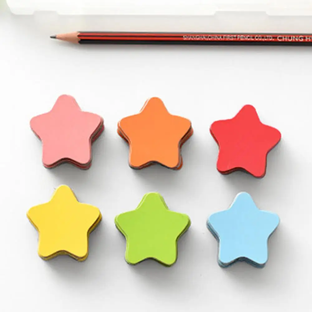 Cute Whiteboard Magnet Lightweight Blackboard Magnet Easy to Apply DIY Craft Stars Magnetic Sticker Multifunctional