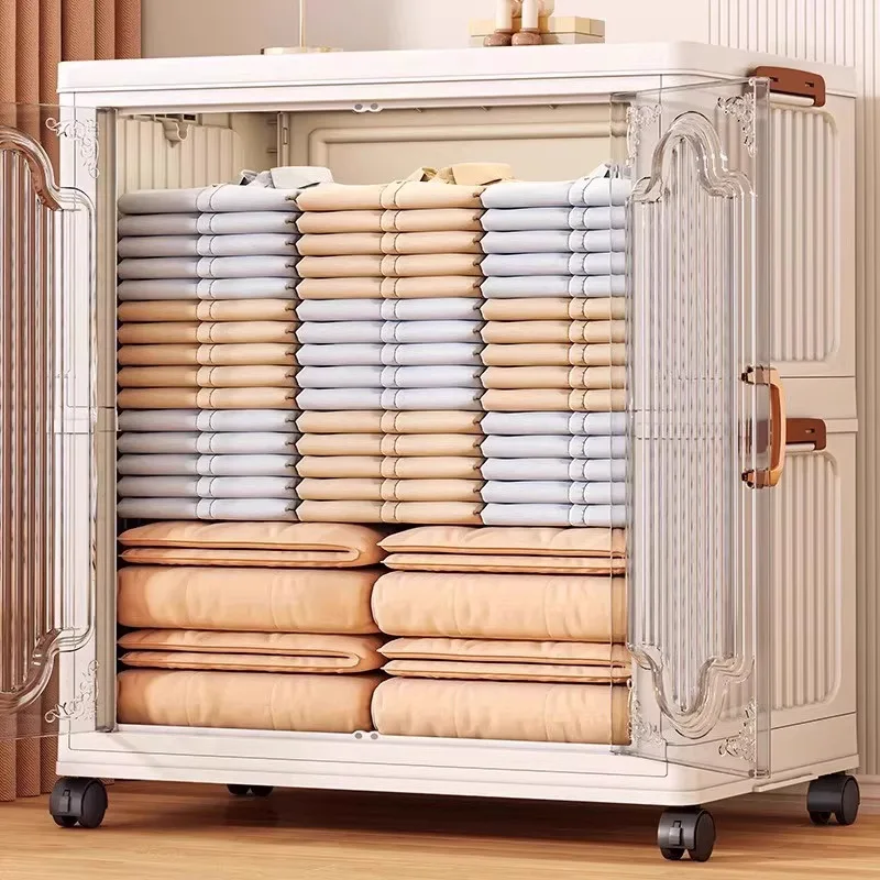 

Прочный складной шкаф для хранения без установки, для одежды, одеял, игрушек, с откидной крышкой, для спальни