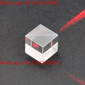 Spectroscopic prism 13mm glued cube 1:1 semi-transparent semi-reflective image projection prism
