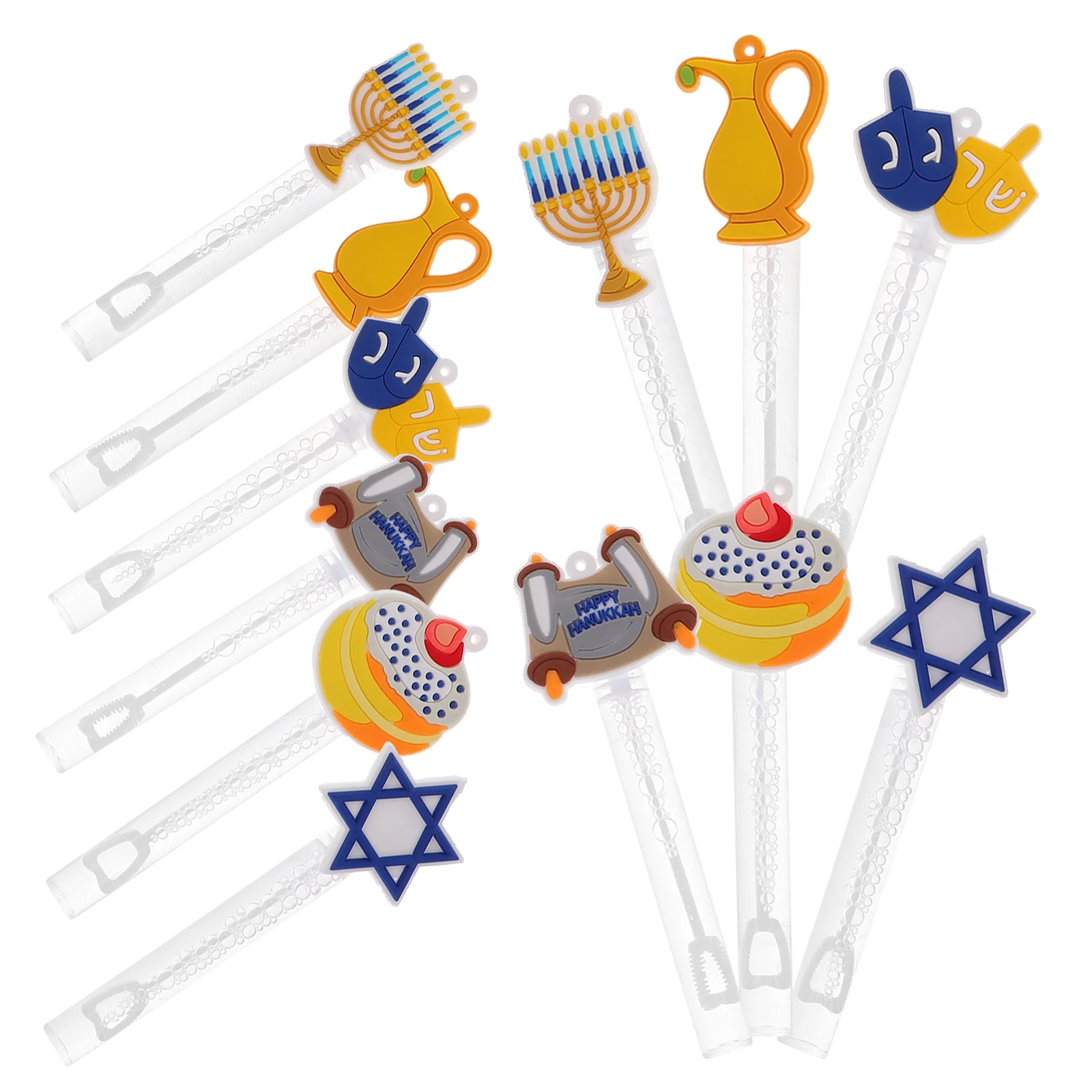 ชุดไม้เป่าฟองสบู่ 12 ชิ้น ชุดของเล่นเป่าฟองสบู่สำหรับเด็ก สนุกสนานในฤดูร้อน เหมาะสำหรับเล่นกลางแจ้ง แบบเติมได้ ดีไซน์การ์ตูน สำหรับการเล่นร่วมกัน