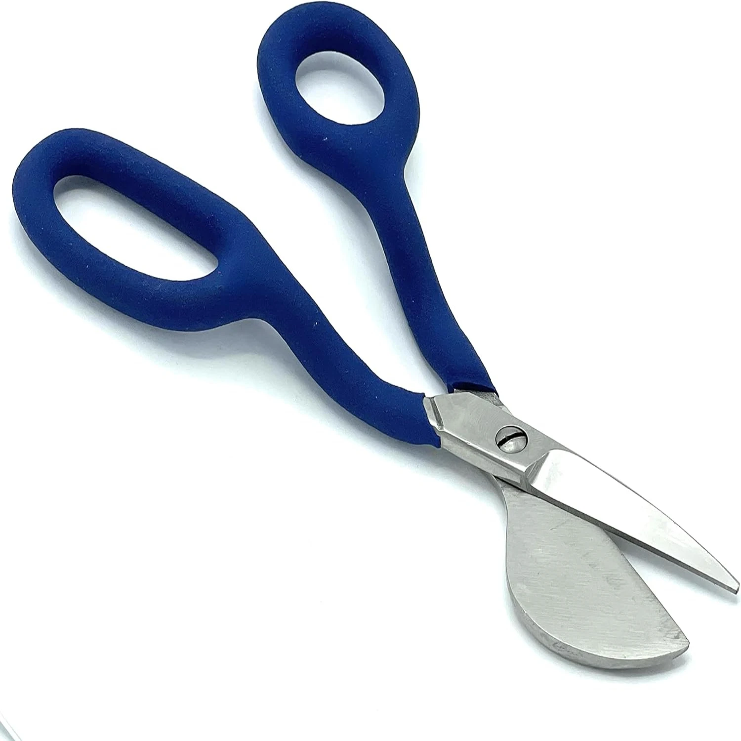 Professional Grade 7 Inch Fluffy Napping Duckbill Carpet Pile Scissors - Sharp and Precise Tool for Trimming and Cutting Fiber -