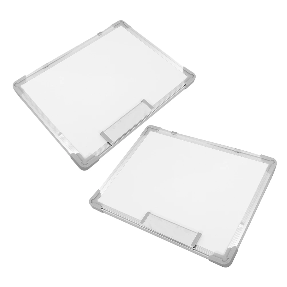 

2 Pcs Writing Message Whiteboard Magnetic Dry Erase Small Aluminum Alloy for Wall Child