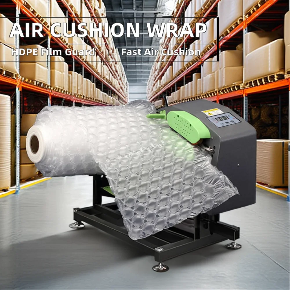 High Efficiency Air Pillow Bubble Film Wrap Roll HDPE Protective Cushion Machine For Packaging PE And Foam Material