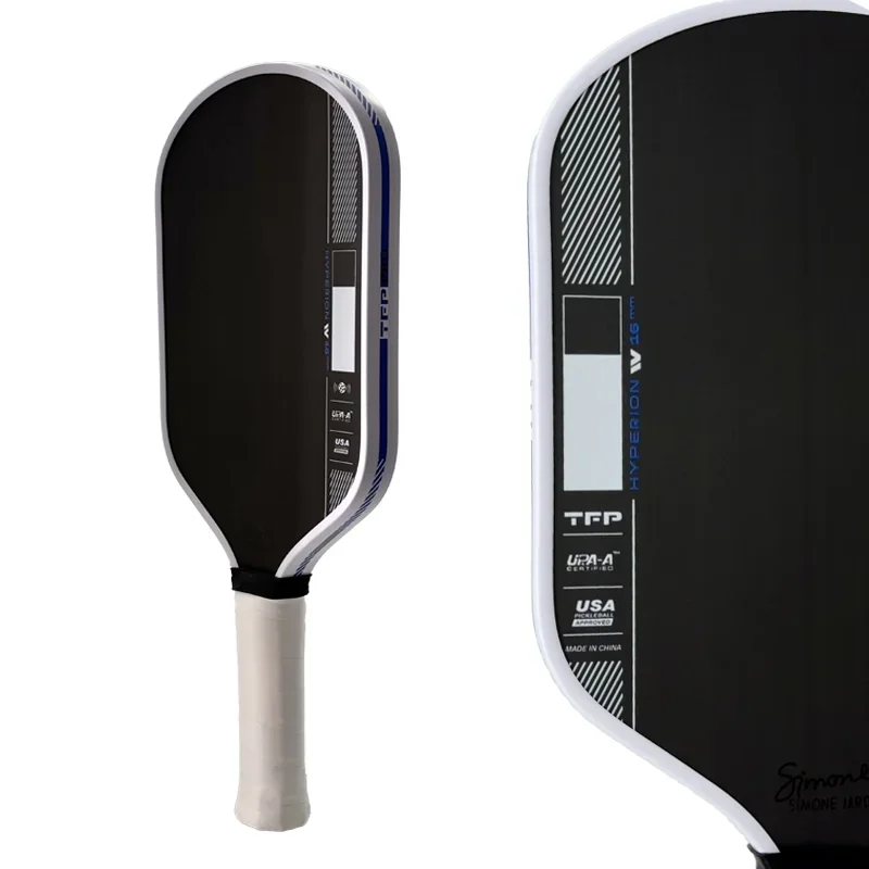 

T700CARBON FIBER PickleballPaddle Hyperion GEN4 Thermoform Edge Seal Foam Injected Edge PP Core and Fill in Handle Raw RoughTiny