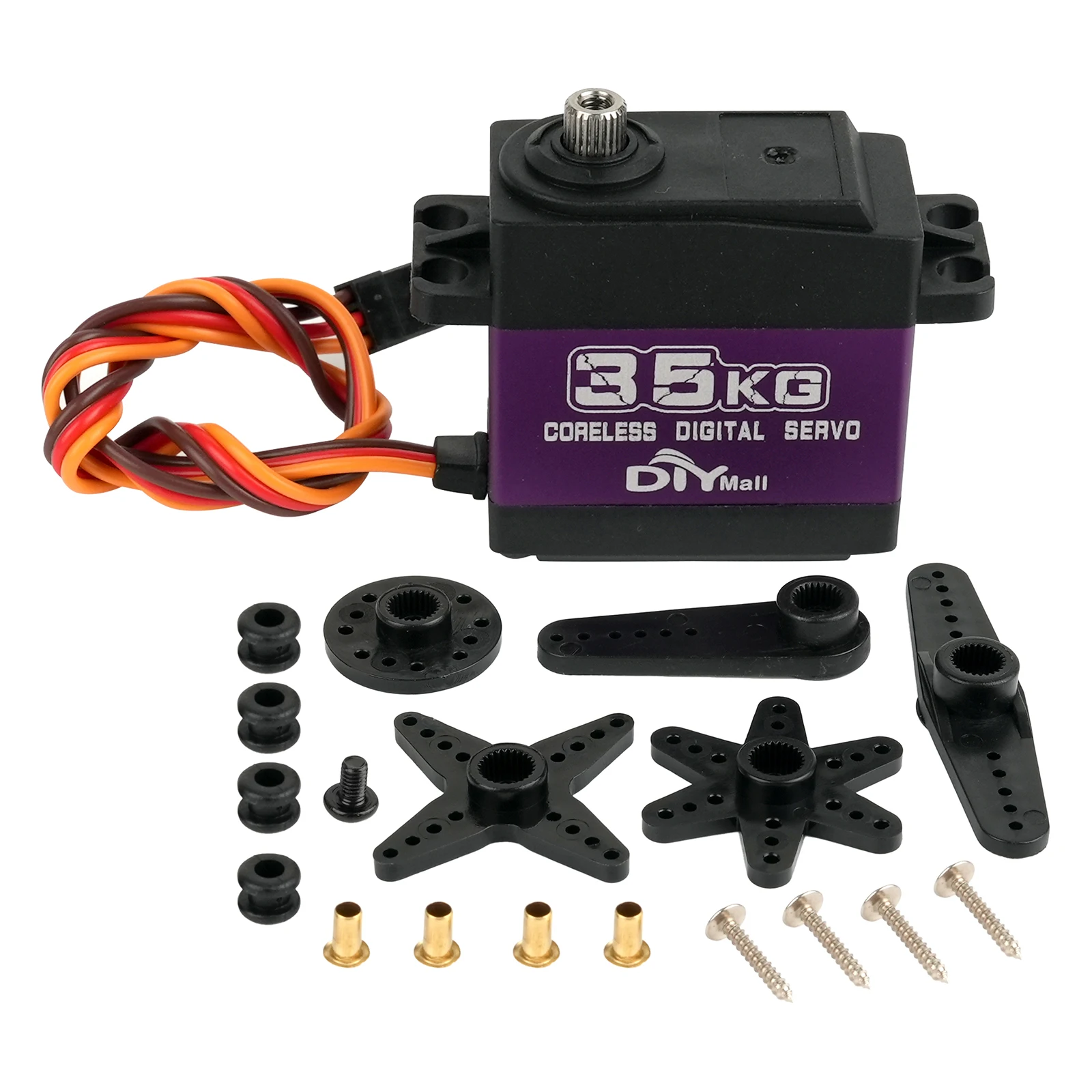 35KG High-Torque Digital Servo – Waterproof Metal Gear & Coreless Motor – For RC Car/Helicopter/Boat/Robot DIY