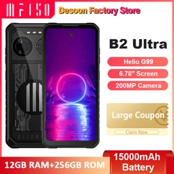 IIIF150 B2 Ultra Rugged Phone 6.78'' Screen 12GB+256GB 15000mAh Battery 200MP Camera Helio G99 Night Vision Smartphone