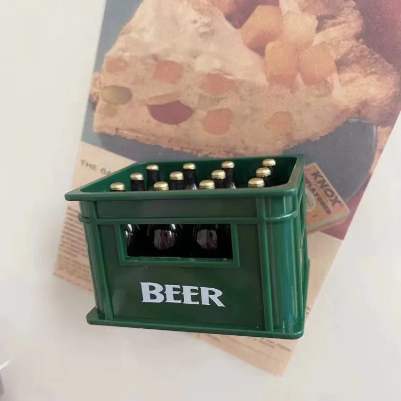 Multifunctional Beer Opener Fridge Magnet New Simulation Beer Box Magnetic Opener High-Value Bottle Opener 6
