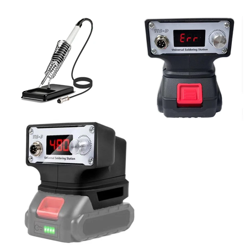 Cordless Soldering Station for Makita Dewalt Milwaukee Bosch 18V Battery Electric Digital LCD Display Soldering Iron Station