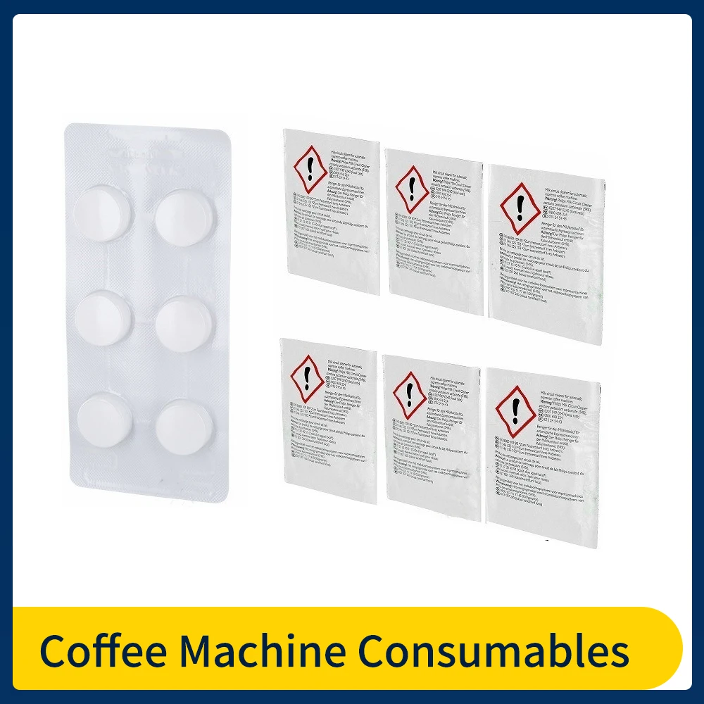 

Original CA6704 CA6705 CA6903 Coffee Machine Consumables For Philips Saeco Coffee Machine Cleaning Sheet Cleaning Powder