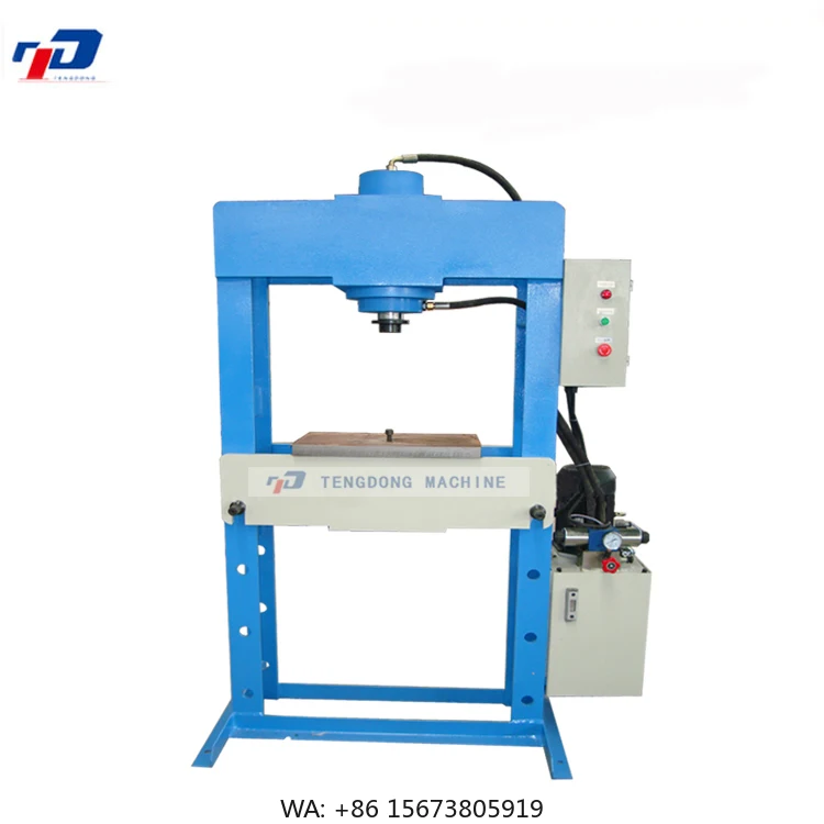 TENGDONG YLM-40T H Frame Hydraulic Press Machine 4kw Motor 380V/220V Mini 500KN Force 31.5MPa Pressure