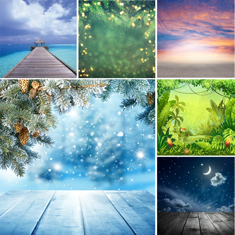 

Photorealistic Fabric Photography Backdrops Props Flower Board Landscape Children's Birthday Photo Studio Background ZHDT-24