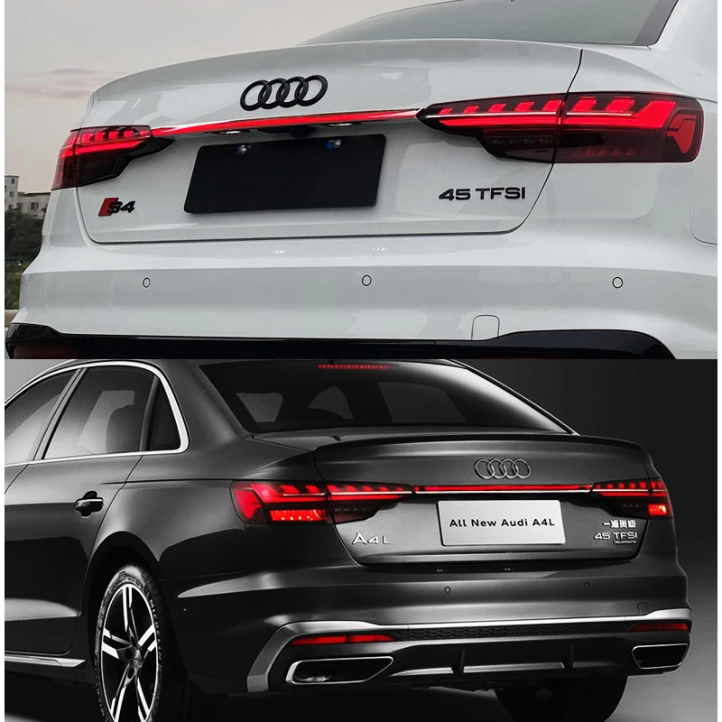 For Audi A4L taillights Cars LED Through Tail Lamp 2020-2021 Modification High quality Taillight Auto Accessories