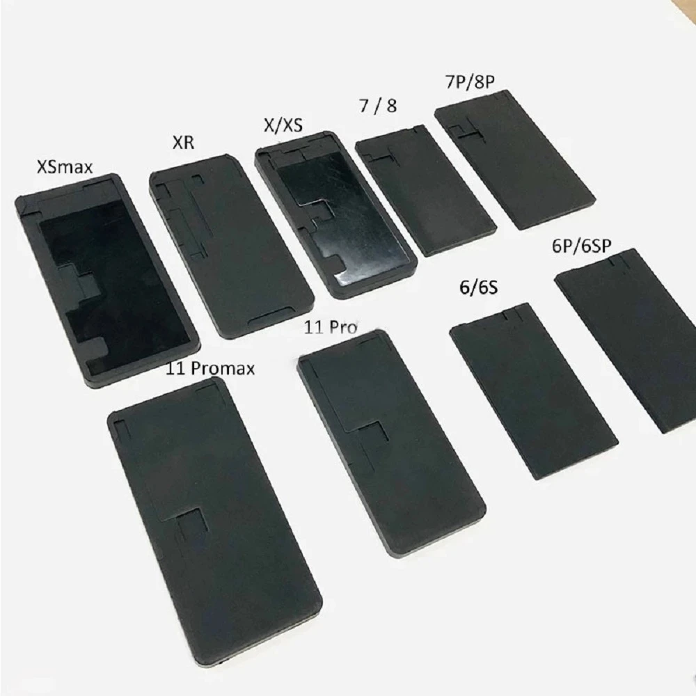 Black Rubber Pad With Flex Cable Space For iPhone 16 15 14 13 Pro Max OCA Laminating Mold Mat LCD Screen Refurbish Repair Tool