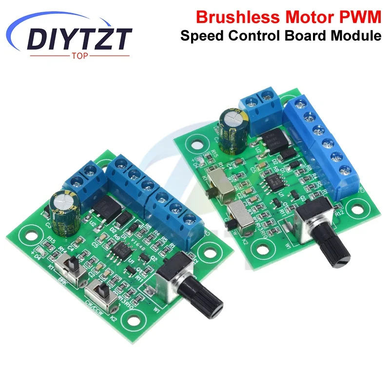 DC8-24V ブラシレス DC モータスピードコントローラドライバ PWM 速度制御ボードピンポイントレギュレータ順方向および逆方向制御 18KHz