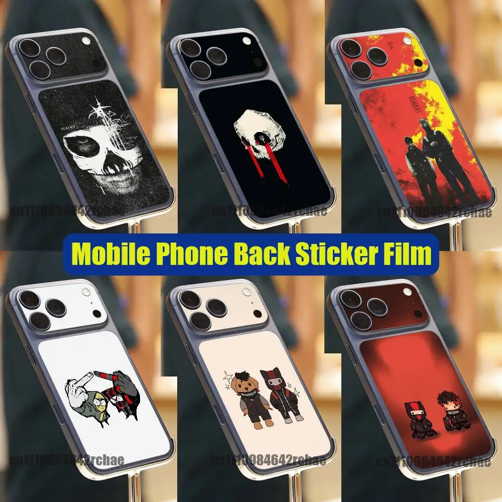 

For Twenty One P-Pilots Breach iPhone 17 Pro Max Phone Back Sticker Film Decal Skin Wrap DIY Custom Stickers Full Cover