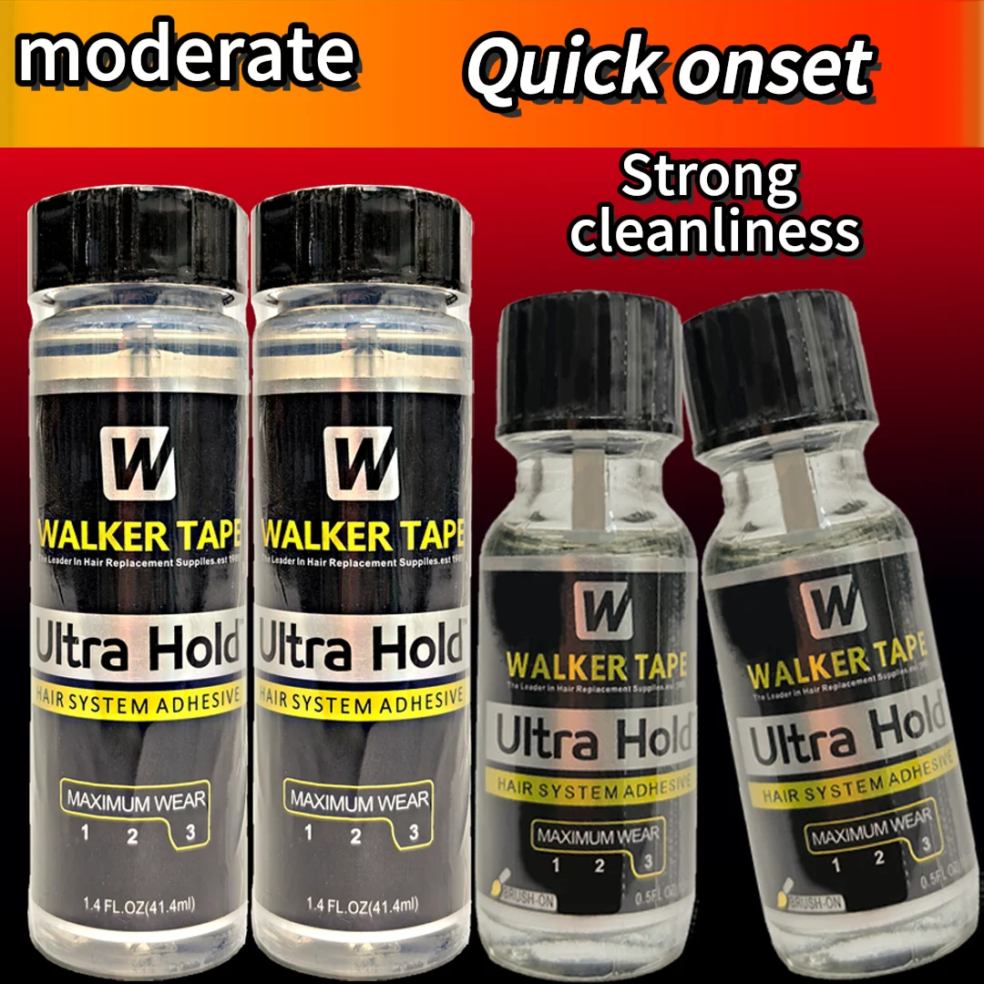 Ultra Hold Waterproof Walker Tape Lace Glue, Suitable for Cosplay Wigs, False Ears, Beards - Seamless, Durable, Fast, Warm