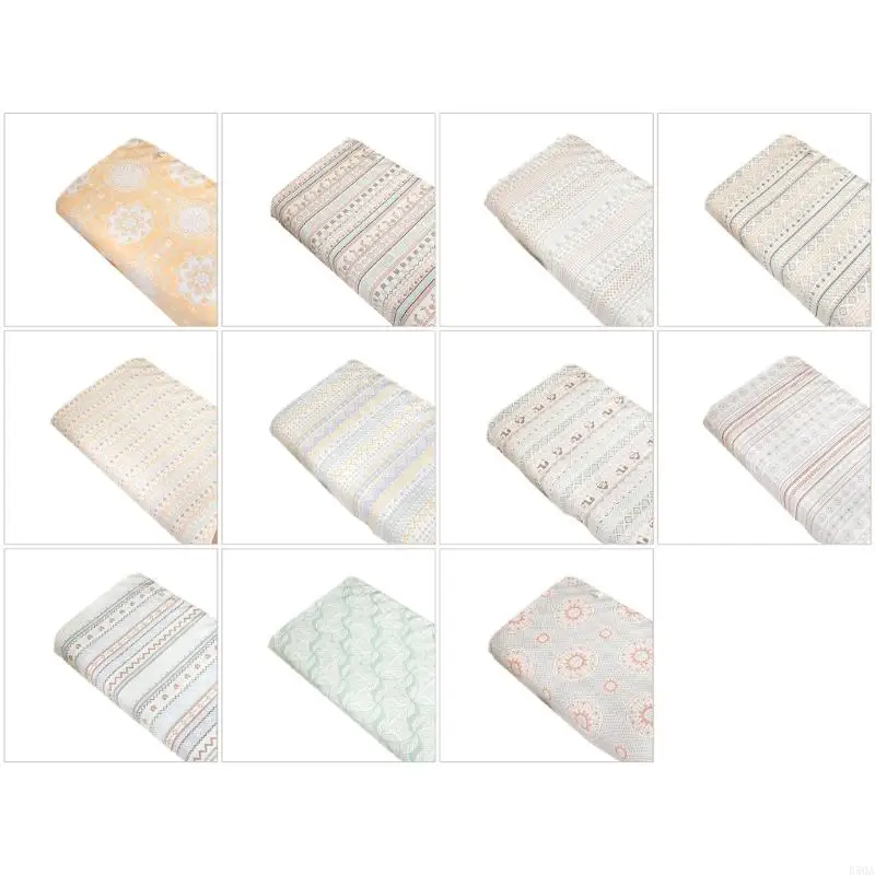 

D5QA Baby Crib Mattress Cover 6 Layer Gauze Cotton Soft Washable Cool Pad for Comfortable Daily Home or Nursery